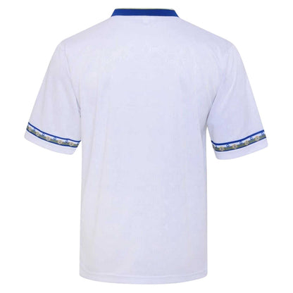 White-Blue - Back - Score Draw Mens 1993 Leeds United FC Home Shirt