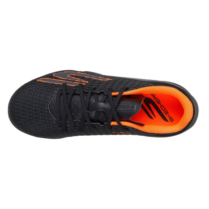 Black-Orange - Side - Skechers Childrens-Kids SKX 1 Football Boots