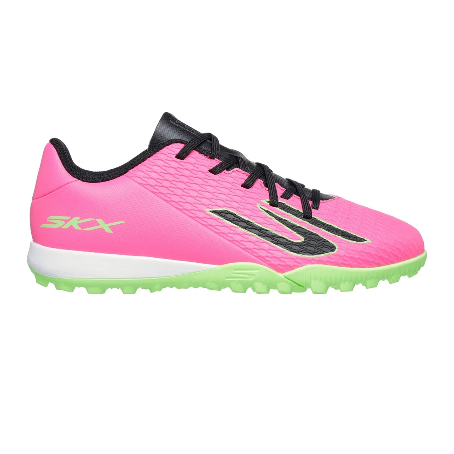 Pink-Black - Front - Skechers Childrens-Kids SKX 1 Football Boots