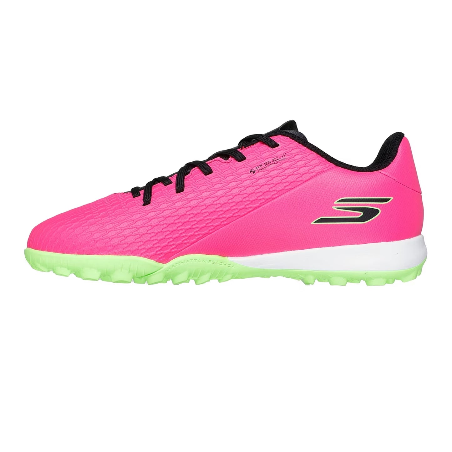 Pink-Black - Back - Skechers Childrens-Kids SKX 1 Football Boots