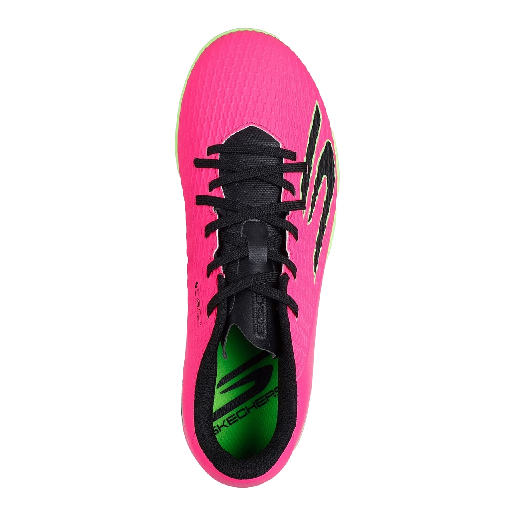 Pink-Black - Side - Skechers Childrens-Kids SKX 1 Football Boots