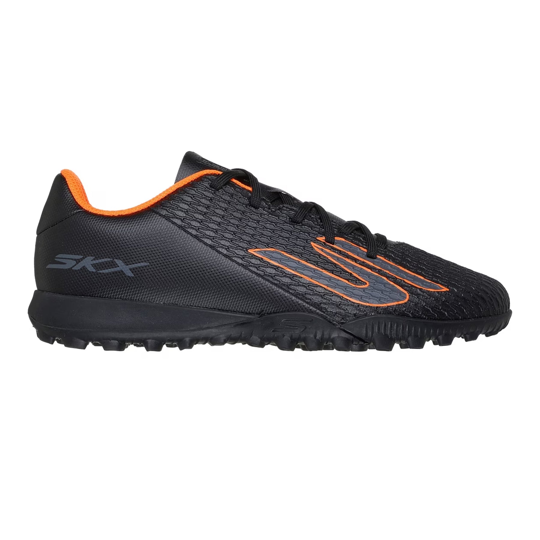 Black-Orange - Front - Skechers Childrens-Kids SKX 1 Football Boots