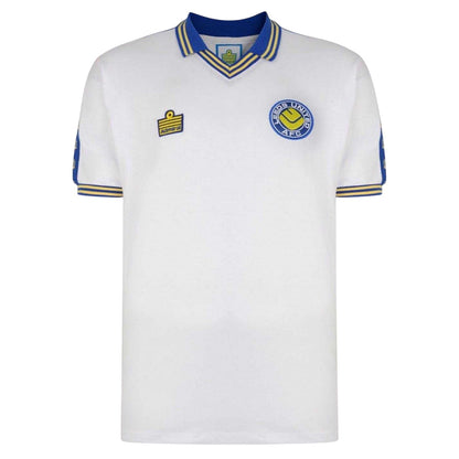 White-Blue - Front - Score Draw Mens 1978 Leeds United FC Football Shirt