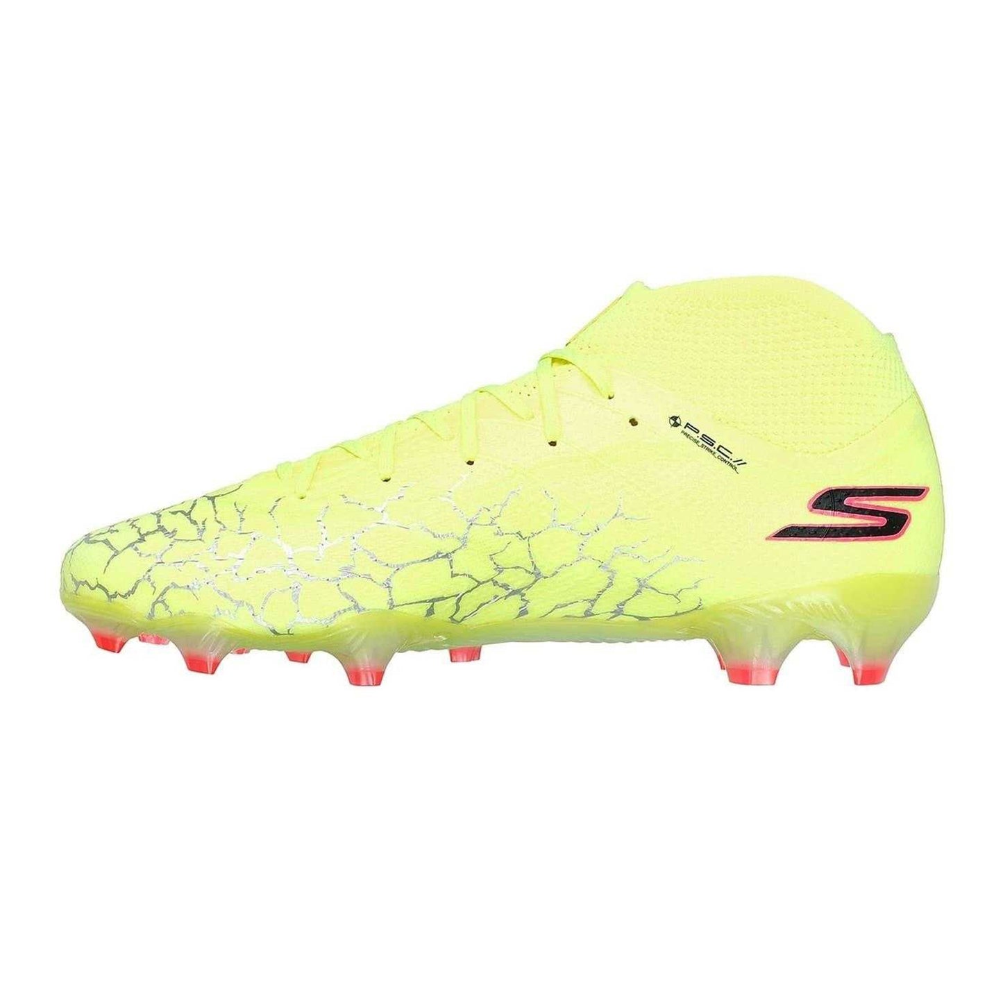 Yellow-Black - Back - Skechers Childrens-Kids Elite Firm Ground Football Boots