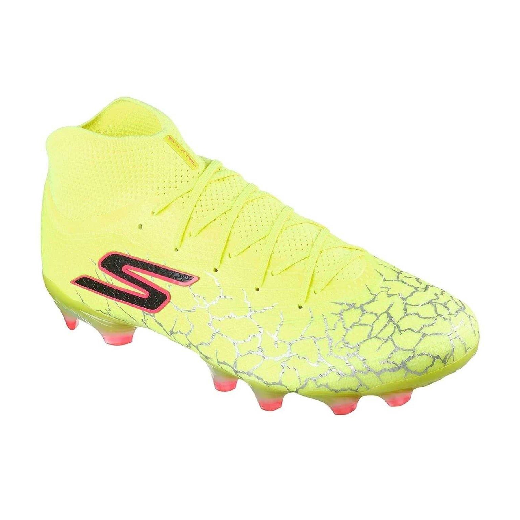 Yellow-Black - Pack Shot - Skechers Childrens-Kids Elite Firm Ground Football Boots