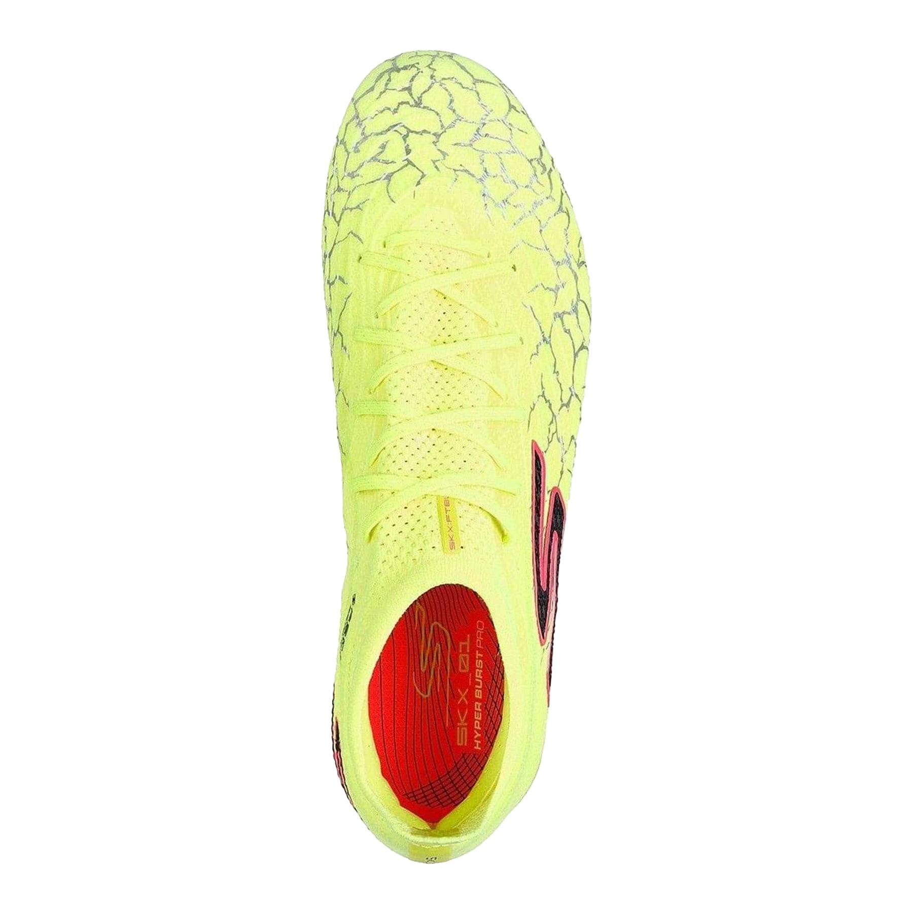 Yellow-Black - Side - Skechers Mens Crackle Effect Firm Ground Football Boots