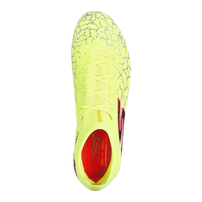 Yellow-Black - Side - Skechers Mens Crackle Effect Firm Ground Football Boots