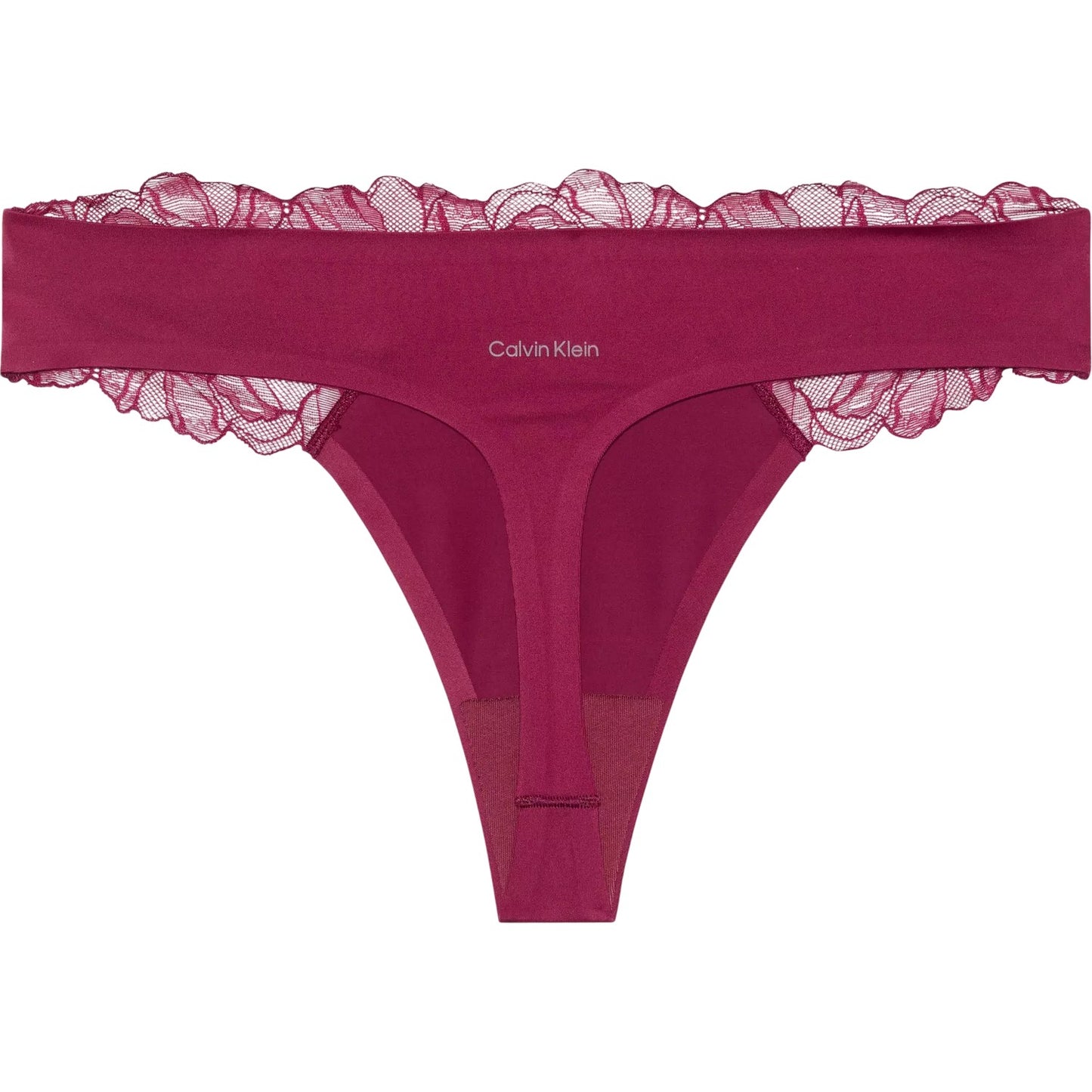 Pink - Back - Calvin Klein Womens-Ladies Lace Thong