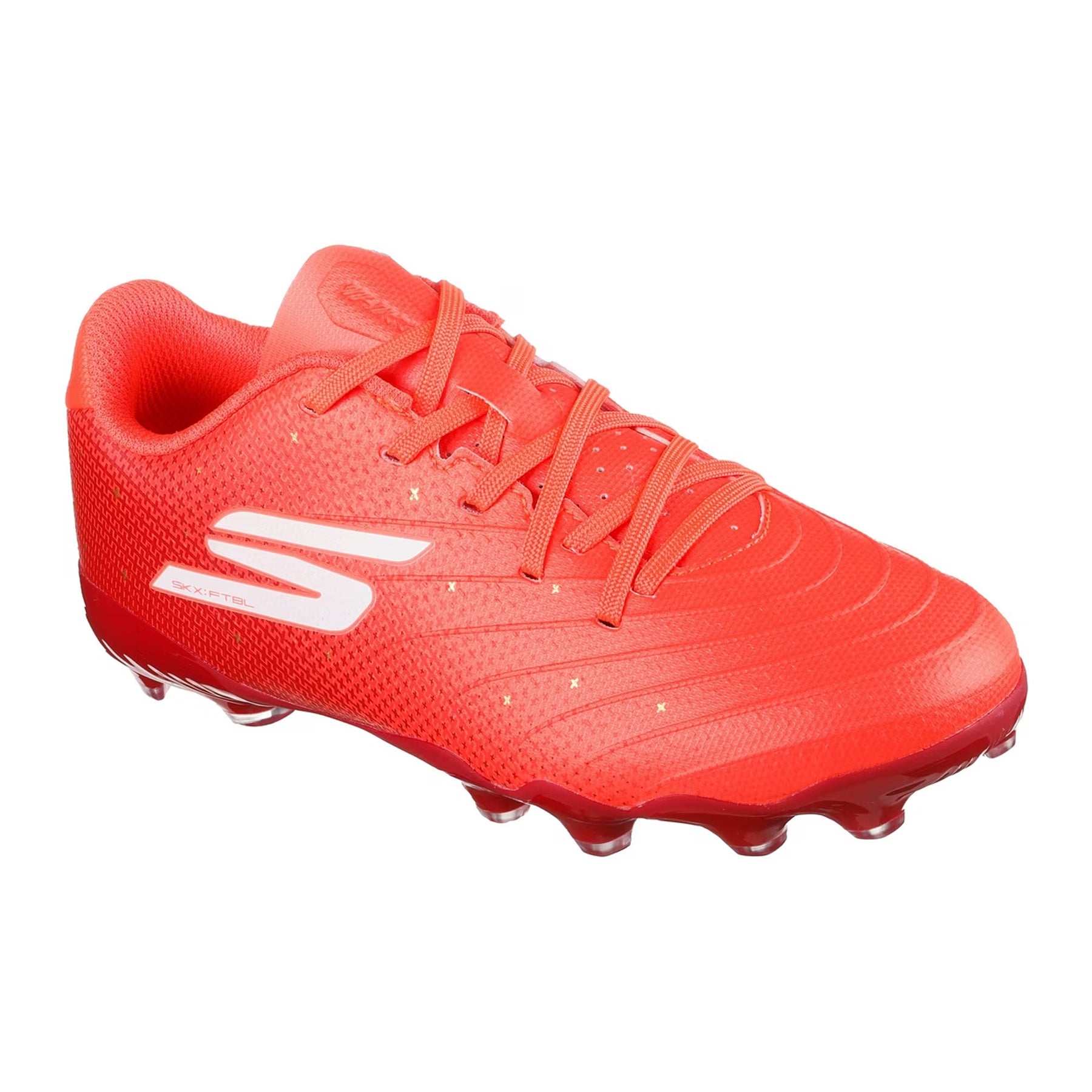 Red-Gold - Pack Shot - Skechers Boys Cracked Football Boots