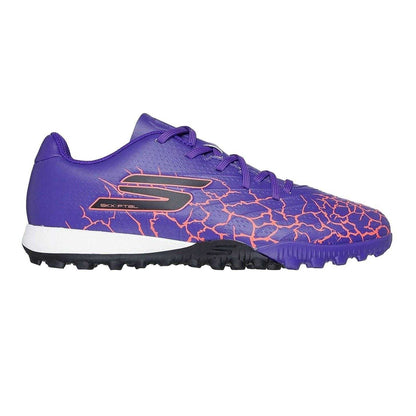 Purple - Front - Skechers Boys Cracked Football Boots
