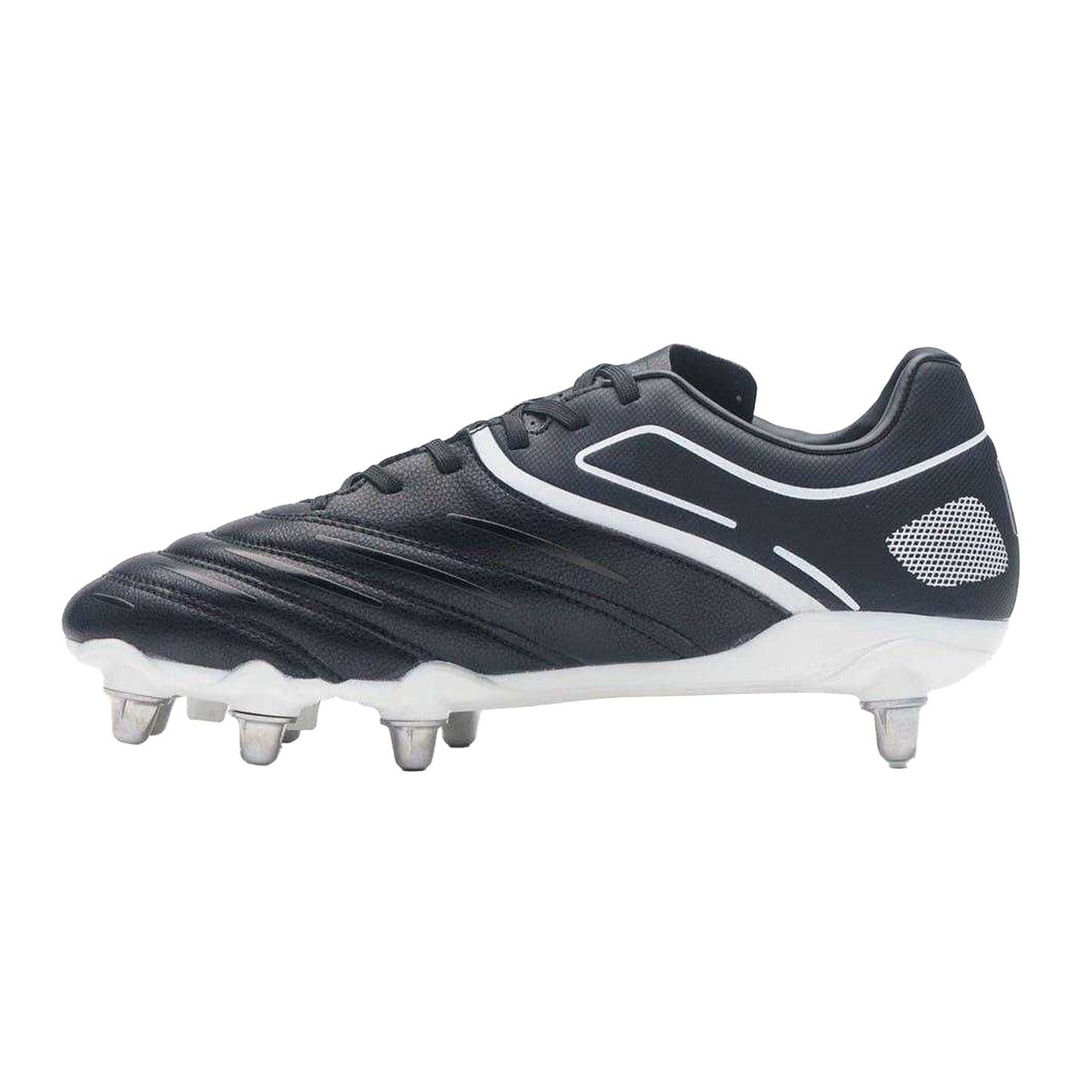 Black-White - Back - Gilbert Unisex Adult Sidestep X20 Soft Ground Football Boots