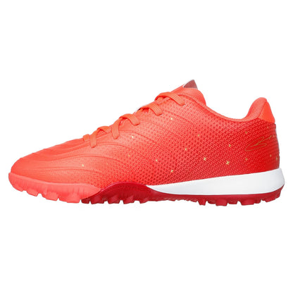 Red-Gold - Back - Skechers Childrens-Kids Flat Firm Ground Football Boots