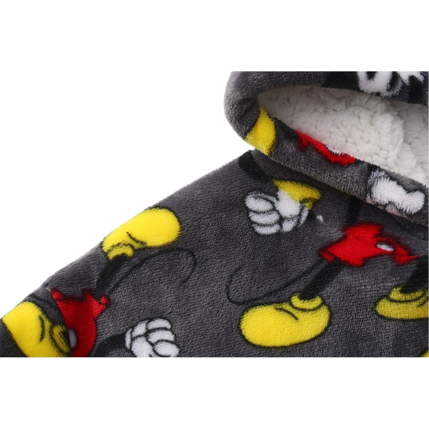 Multicoloured - Side - Disney Childrens-Kids Mickey Mouse Oversized Hoodie