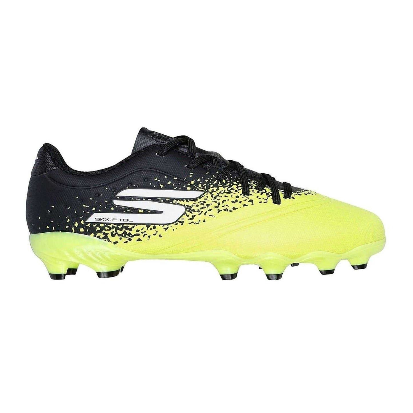 Yellow-Black - Front - Skechers Childrens-Kids Razor Firm Ground Football Boots