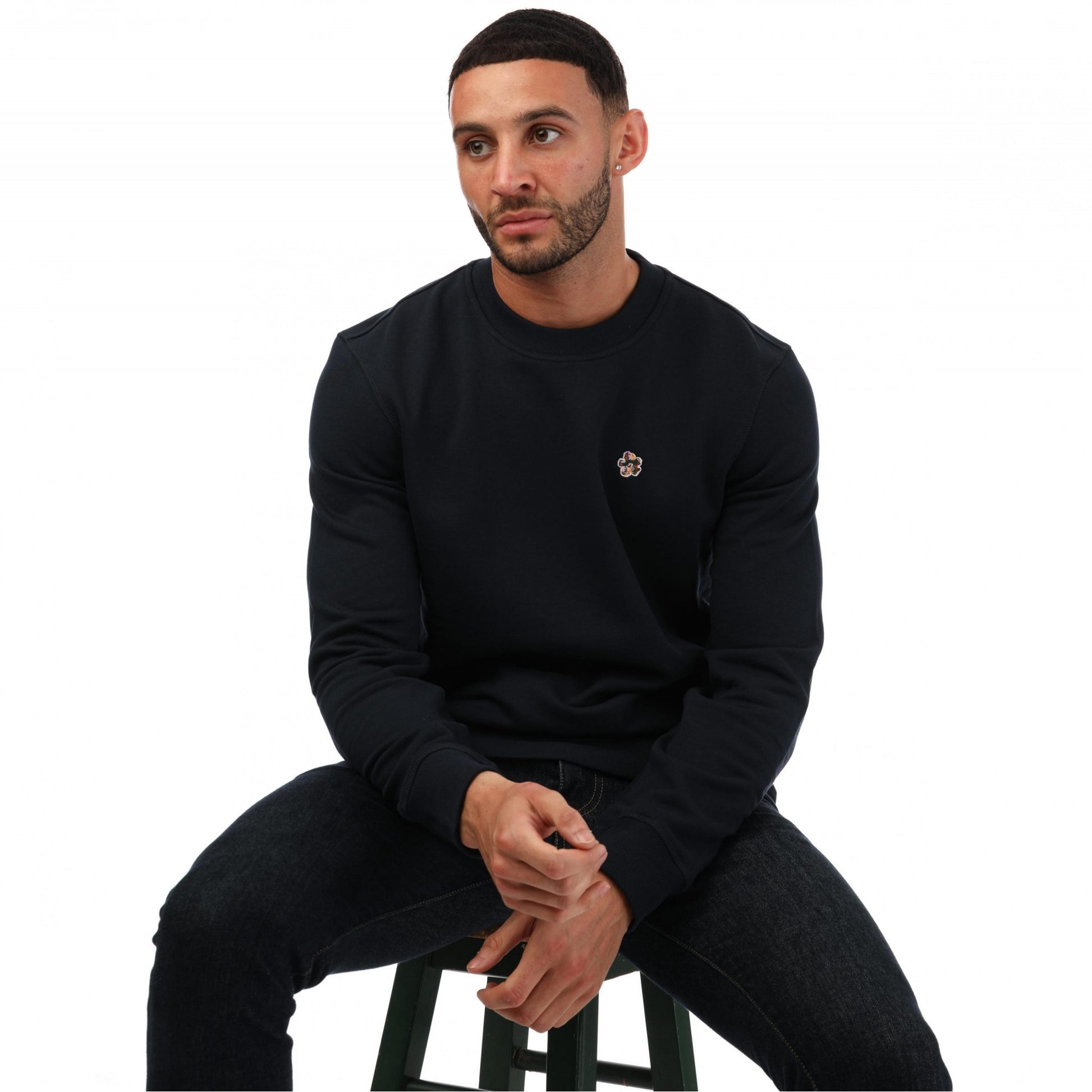 Navy - Lifestyle - Ted Baker Mens Hatton Crew Neck Sweatshirt