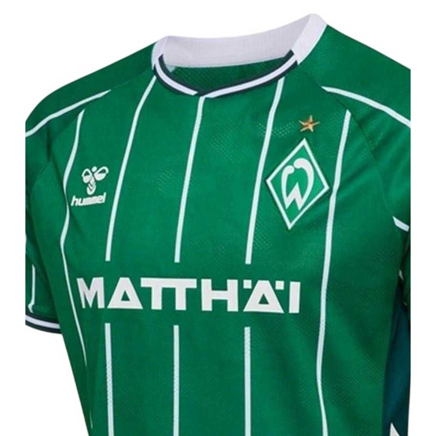 Green-White - Side - Hummel Unisex Adult 2025-2026 SV Werder Bremen Football Shirt
