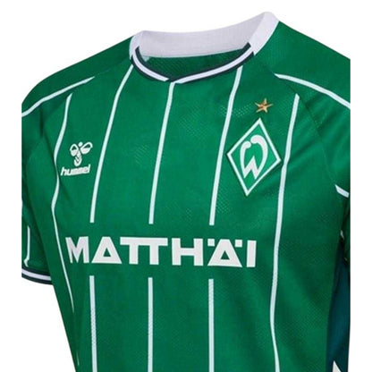 Green-White - Side - Hummel Unisex Adult 2025-2026 SV Werder Bremen Football Shirt