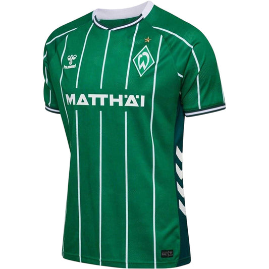 Green-White - Front - Hummel Unisex Adult 2025-2026 SV Werder Bremen Football Shirt
