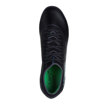 Black-Silver - Side - Skechers Mens Razor Elite Firm Ground Football Boots