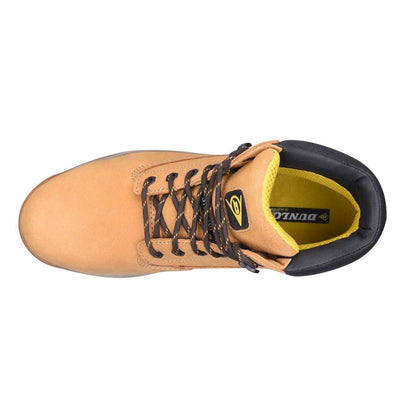Honey - Side - Dunlop Mens Nubuck Steel Toe Cap Safety Boots