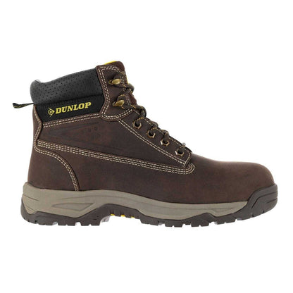 Brown - Front - Dunlop Mens Nubuck Steel Toe Cap Safety Boots