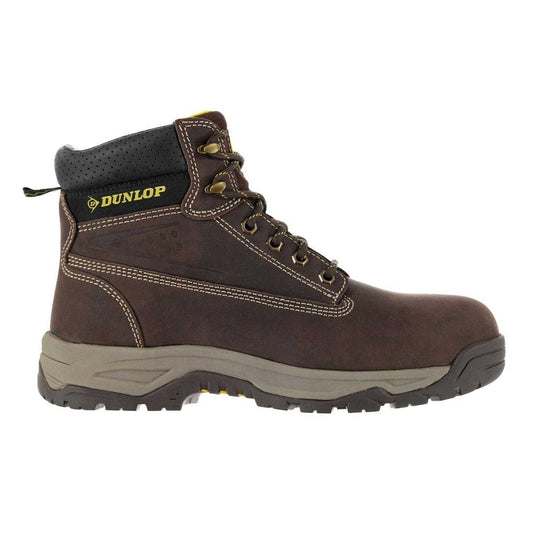 Brown - Front - Dunlop Mens Nubuck Steel Toe Cap Safety Boots