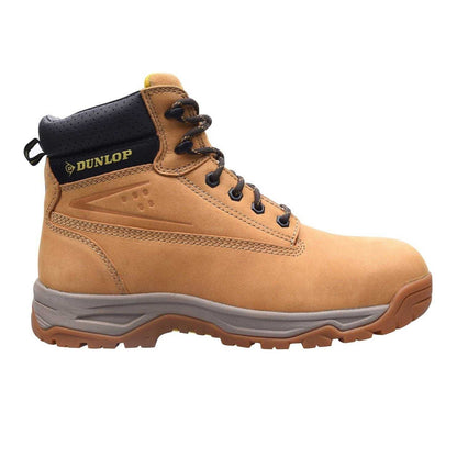 Honey - Front - Dunlop Mens Nubuck Steel Toe Cap Safety Boots
