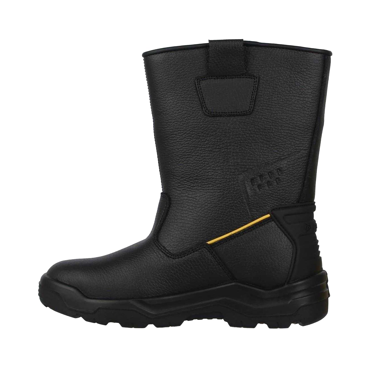 Black - Side - Dunlop Mens Leather Steel Toe Cap Safety Boots