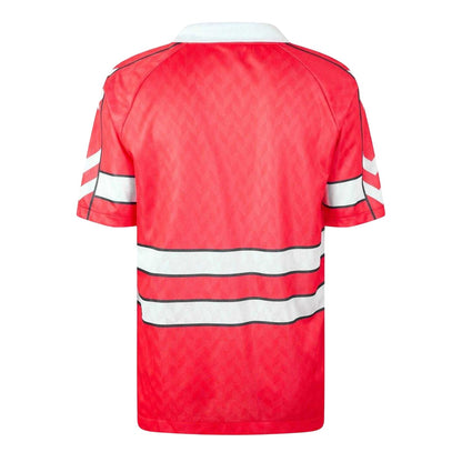 Red-White - Back - Hummel Unisex Adult 1988 Denmark Football Shirt
