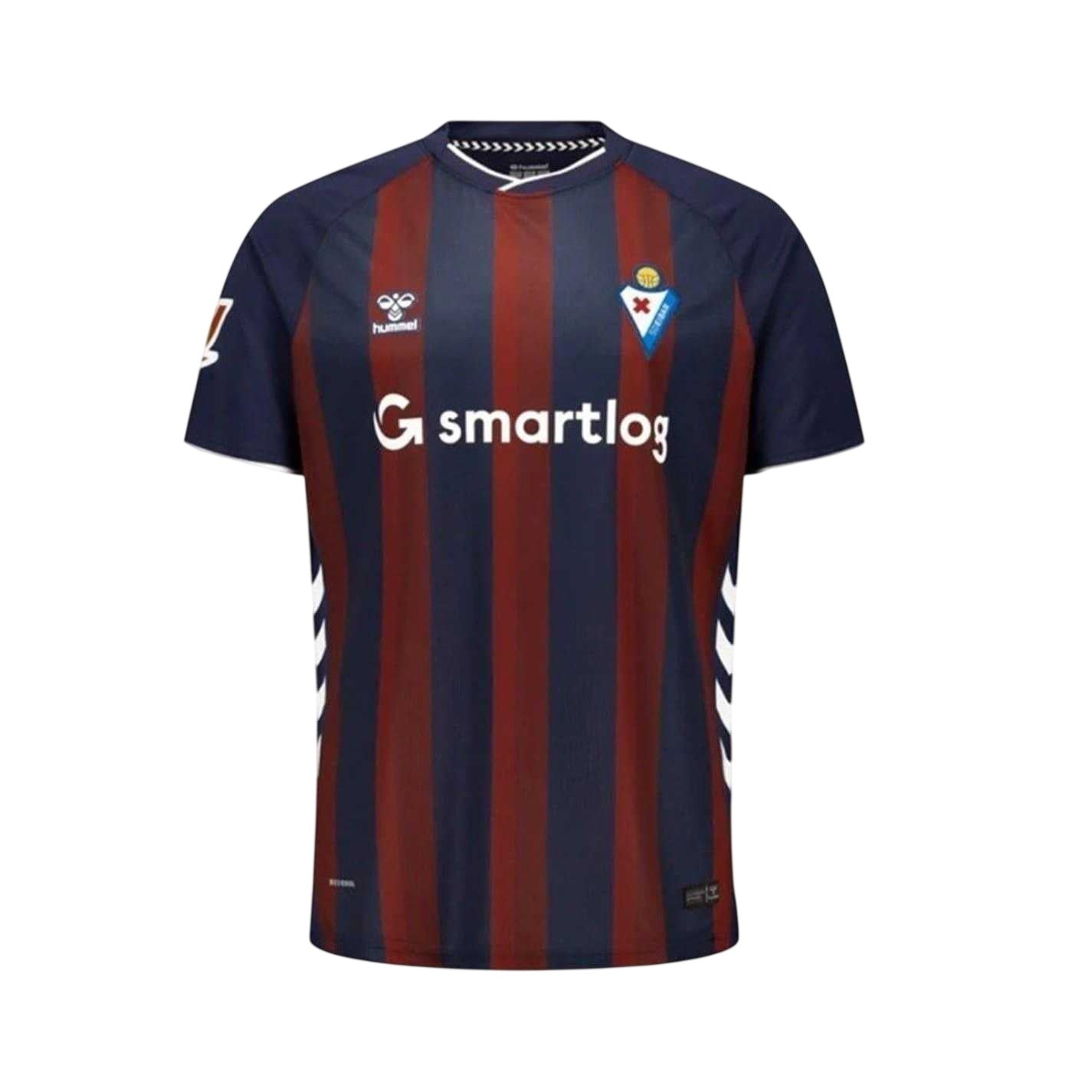 Blue - Front - Hummel Unisex Adult 2025-2026 SD Eibar Home Shirt