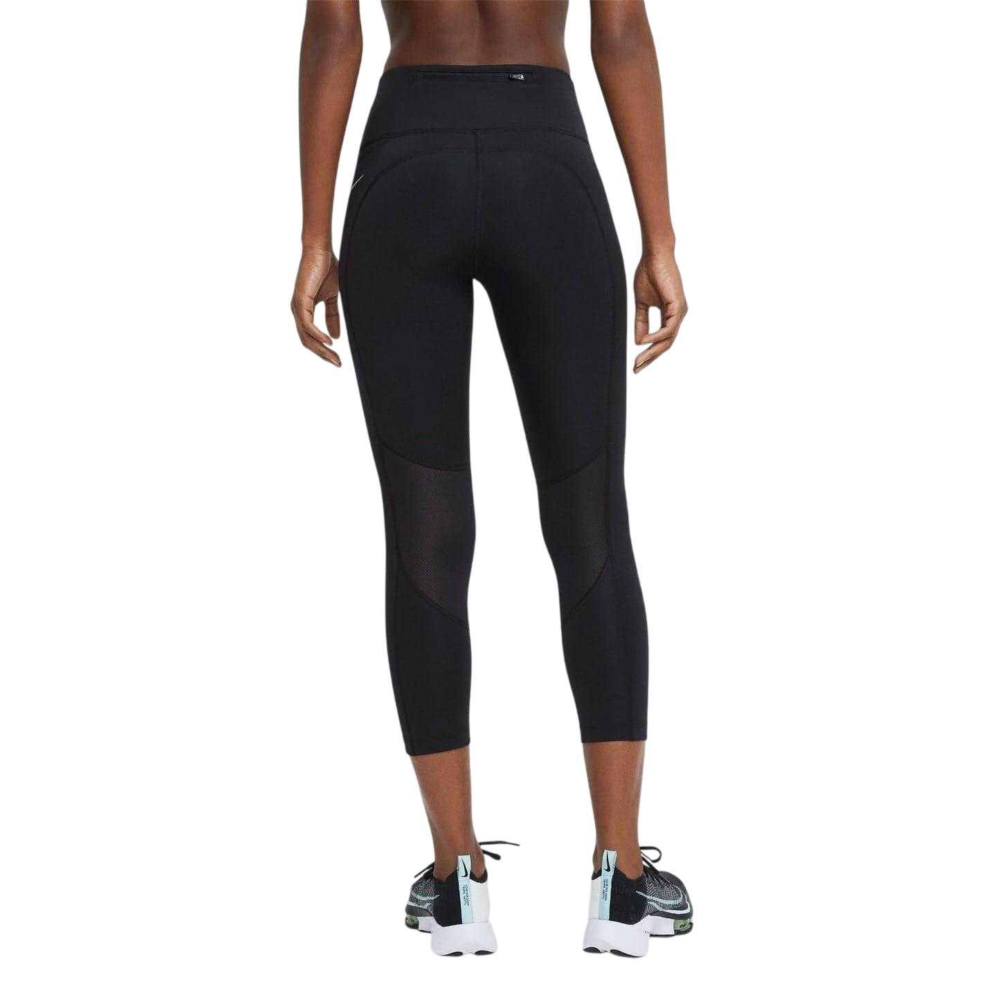 Black - Back - Nike Womens-Ladies Mid Rise Running Leggings