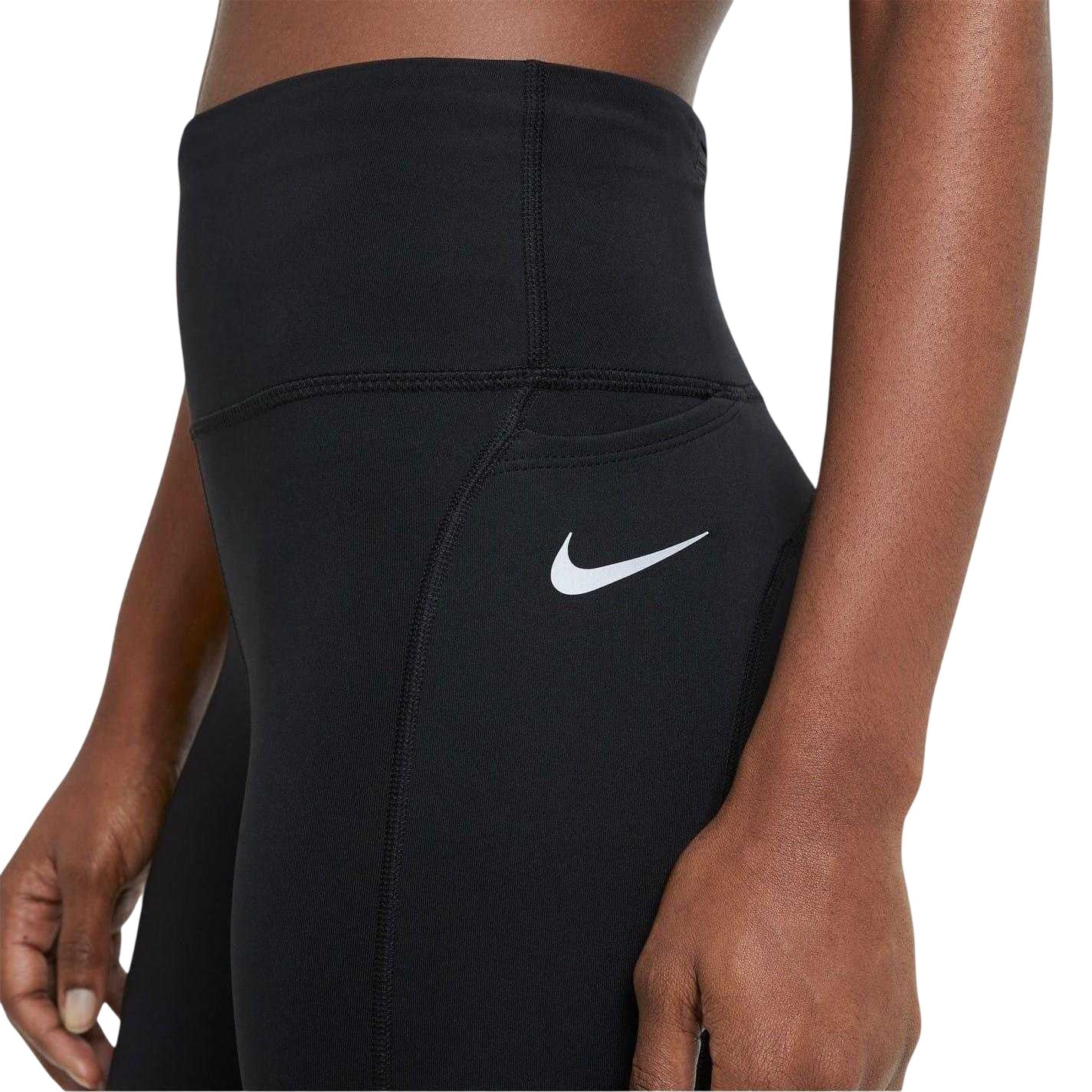 Black - Lifestyle - Nike Womens-Ladies Mid Rise Running Leggings