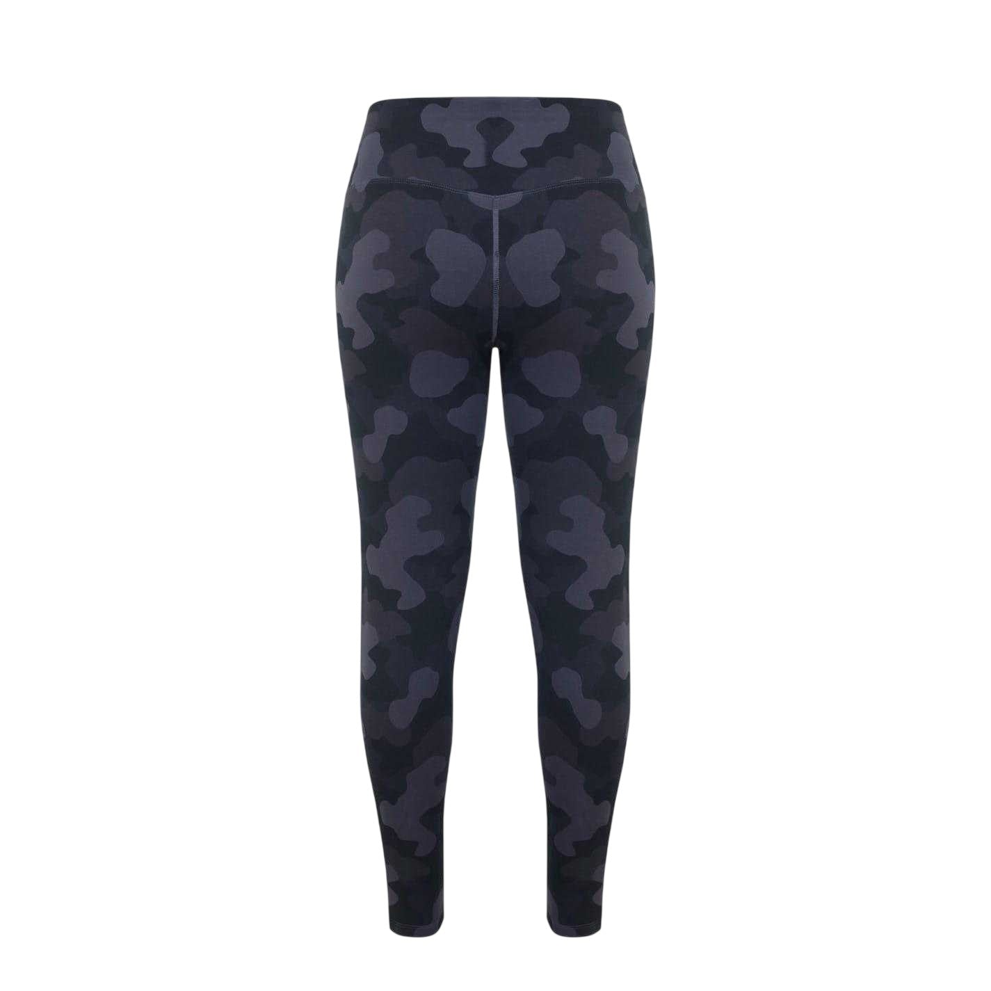 Black Camo - Back - Miso Womens-Ladies Leopard Print Leggings