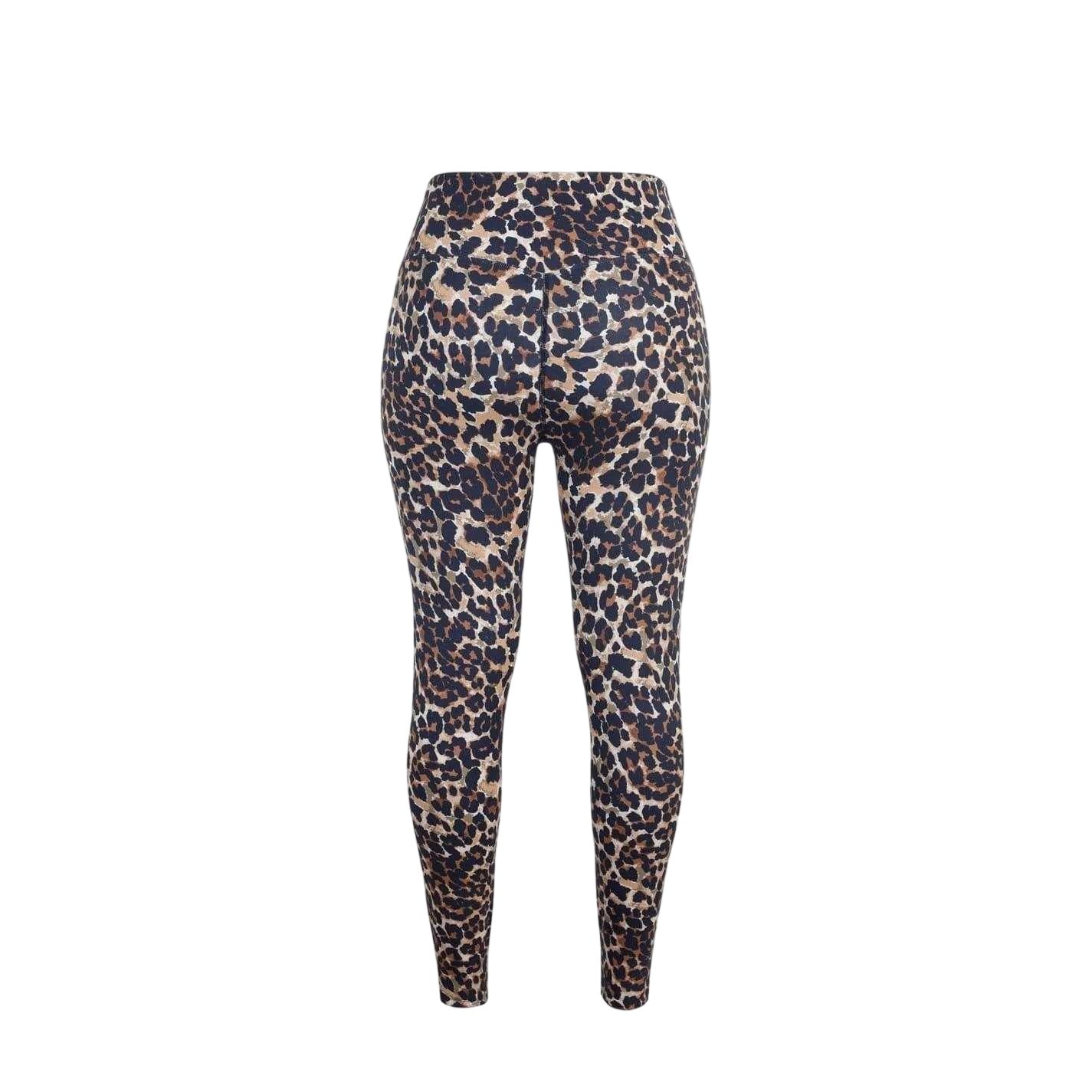 Leopard - Back - Miso Womens-Ladies Leopard Print Leggings