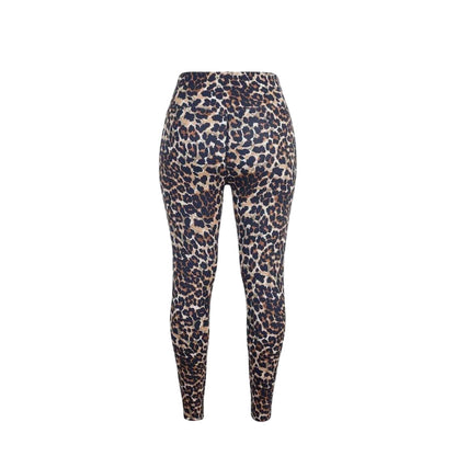 Leopard - Back - Miso Womens-Ladies Leopard Print Leggings
