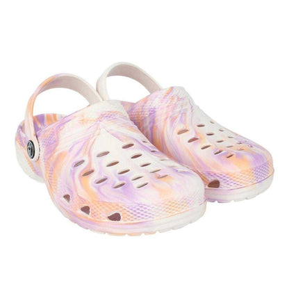Grey Pink Marble - Pack Shot - Hot Tuna Childrens-Kids Ventilated Clogs