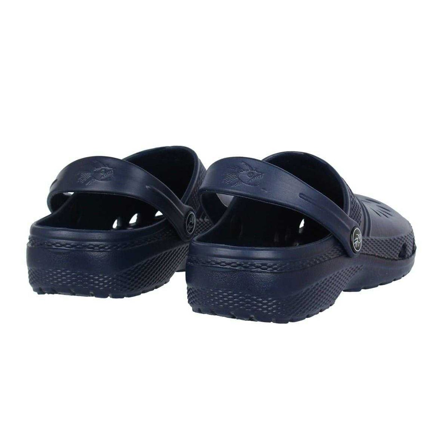Navy - Back - Hot Tuna Childrens-Kids Ventilated Clogs