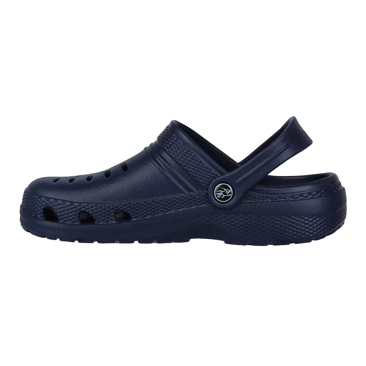 Navy - Side - Hot Tuna Childrens-Kids Ventilated Clogs