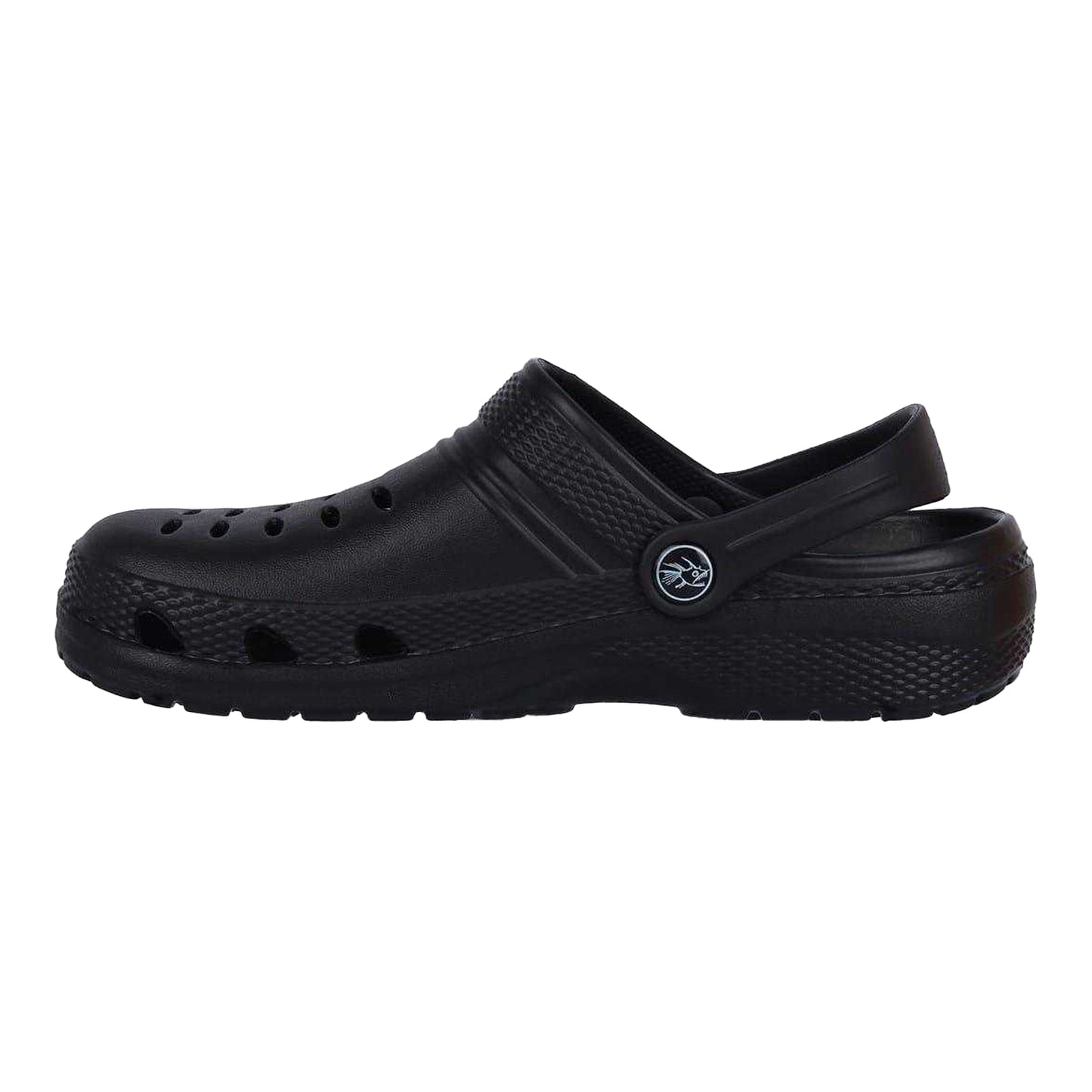 Black - Side - Hot Tuna Childrens-Kids Ventilated Clogs