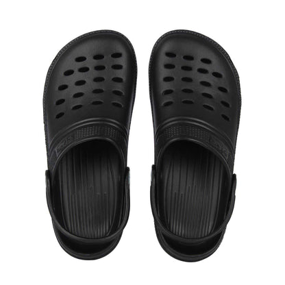 Black - Lifestyle - Hot Tuna Childrens-Kids Ventilated Clogs