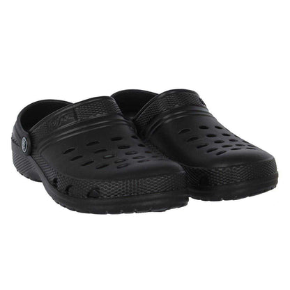 Black - Pack Shot - Hot Tuna Childrens-Kids Ventilated Clogs