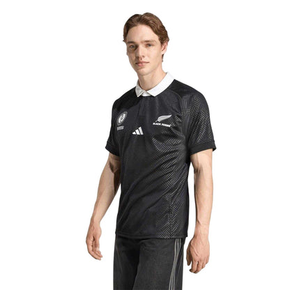 All Black - Side - Adidas Mens 2025 Black Ferns Rugby Jersey