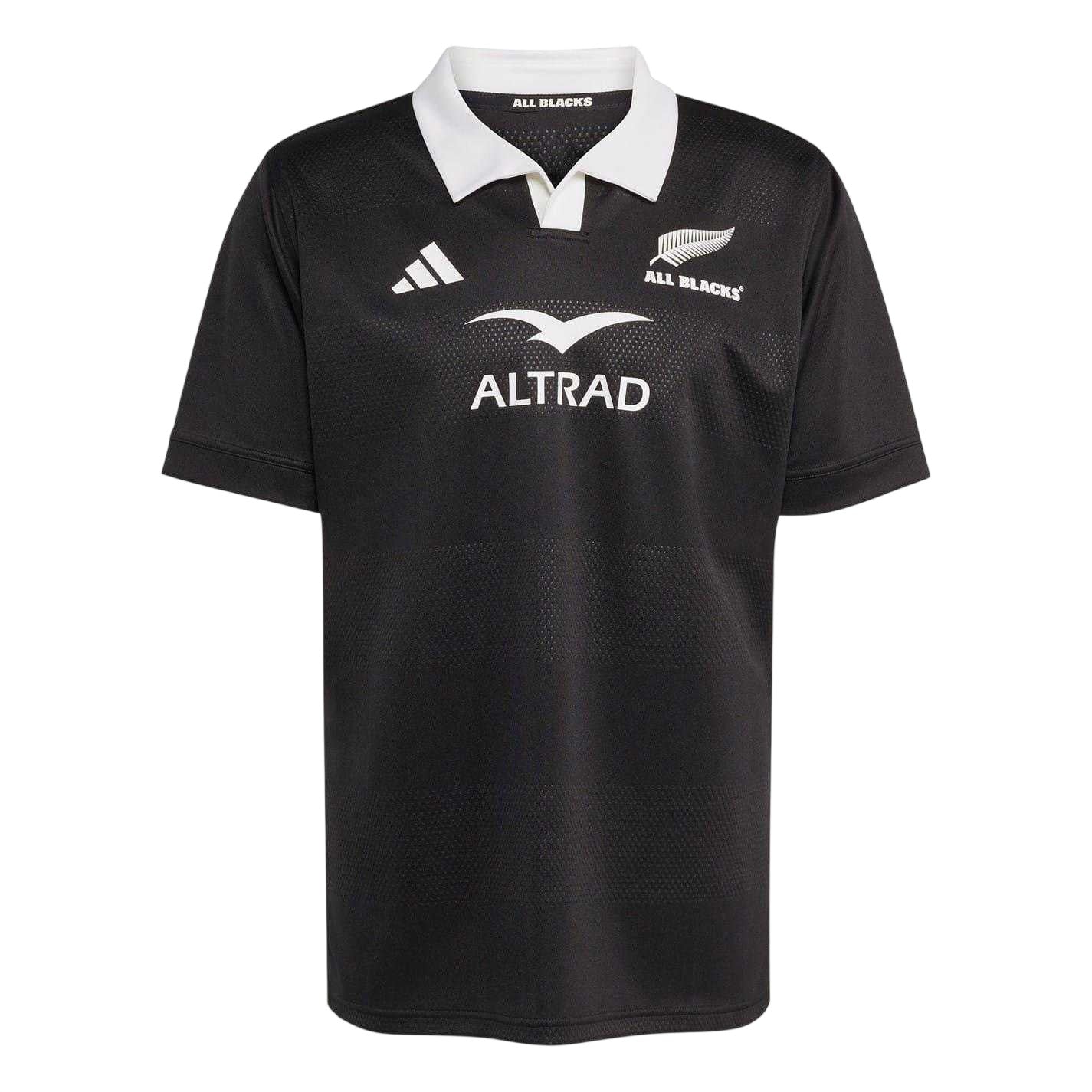 All Black - Front - Adidas Unisex Adult 2025 New Zealand All Blacks Rugby Shirt