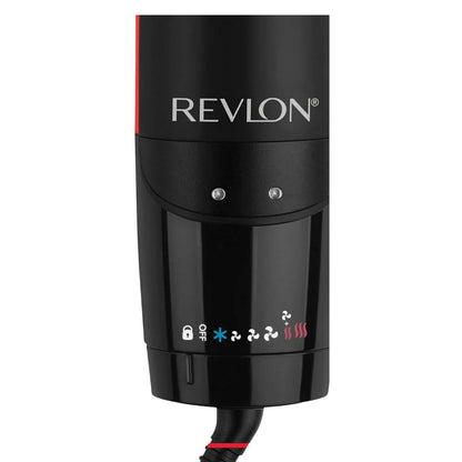 Black - Side - Revlon 2 in 1 Hair Dryer & Straightener (EU Plug)