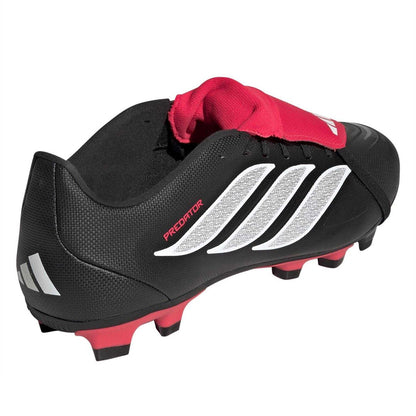 Black-Red - Back - Adidas Mens Predator Firm Ground Football Boots