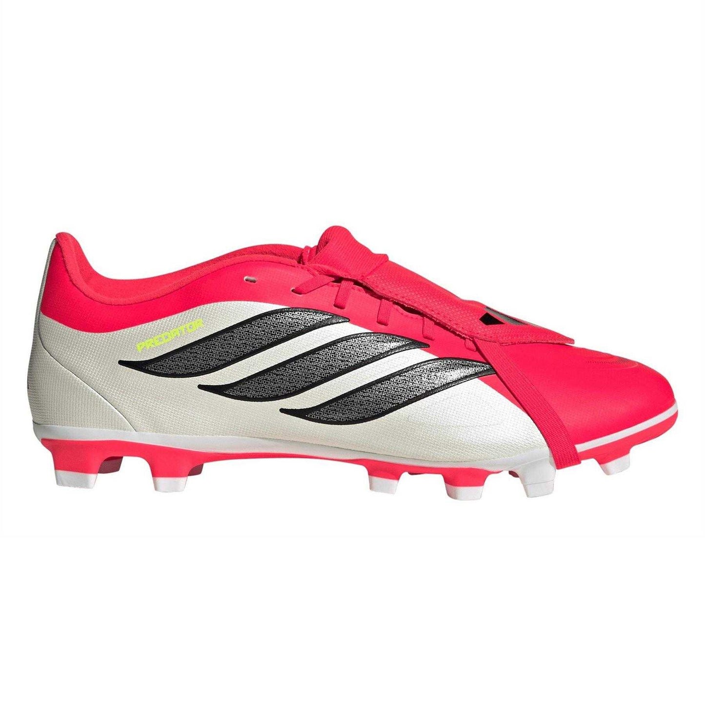 Red-White - Front - Adidas Mens Predator Firm Ground Football Boots