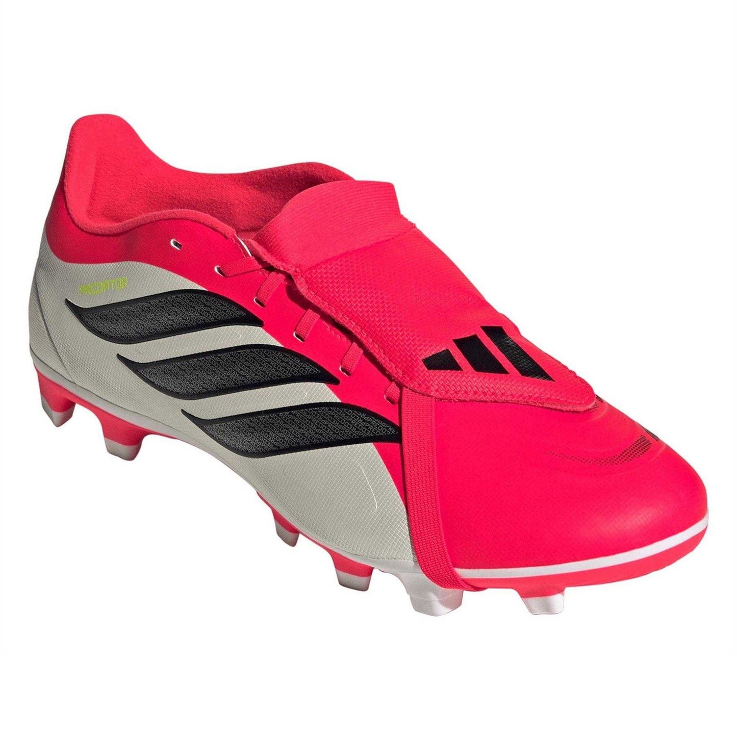 Red-White - Pack Shot - Adidas Mens Predator Firm Ground Football Boots