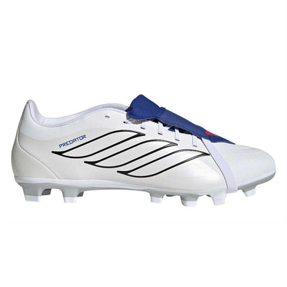 White-Blue - Front - Adidas Mens Predator Firm Ground Football Boots