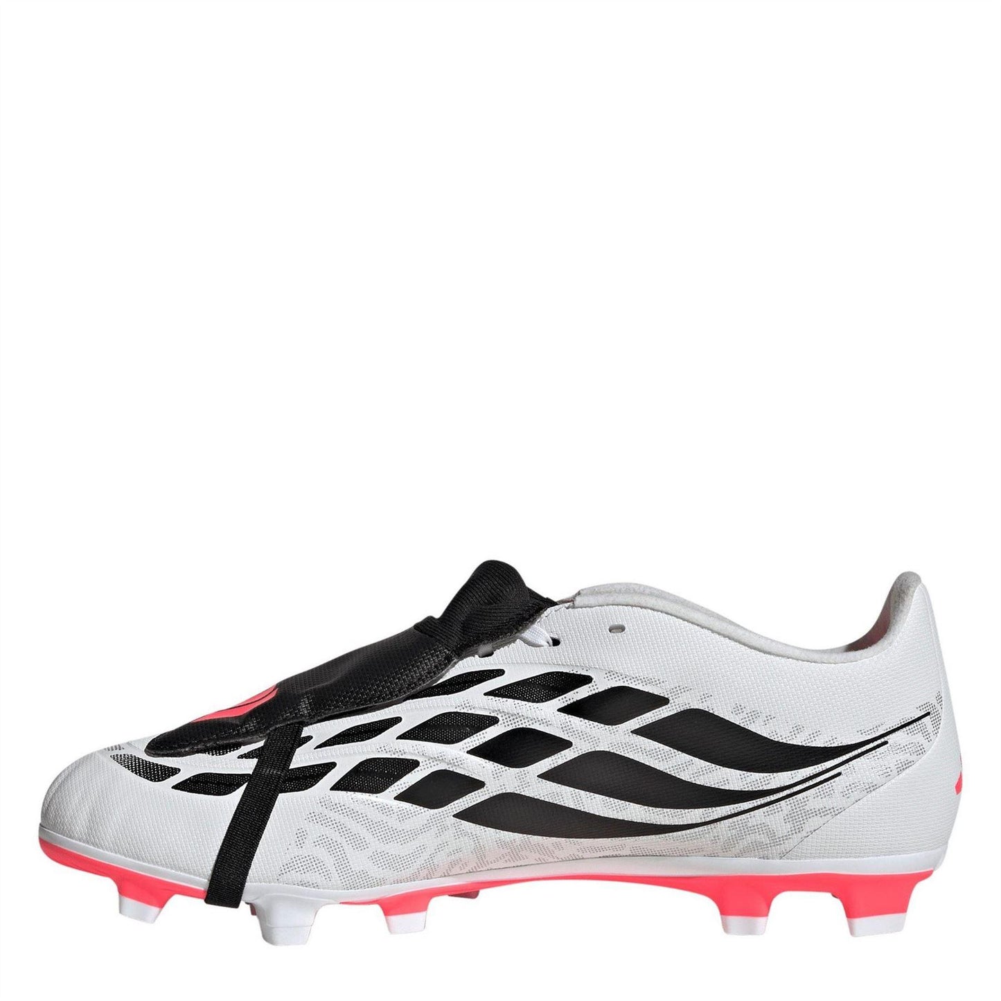 White-Coral - Side - Adidas Mens Predator Firm Ground Football Boots