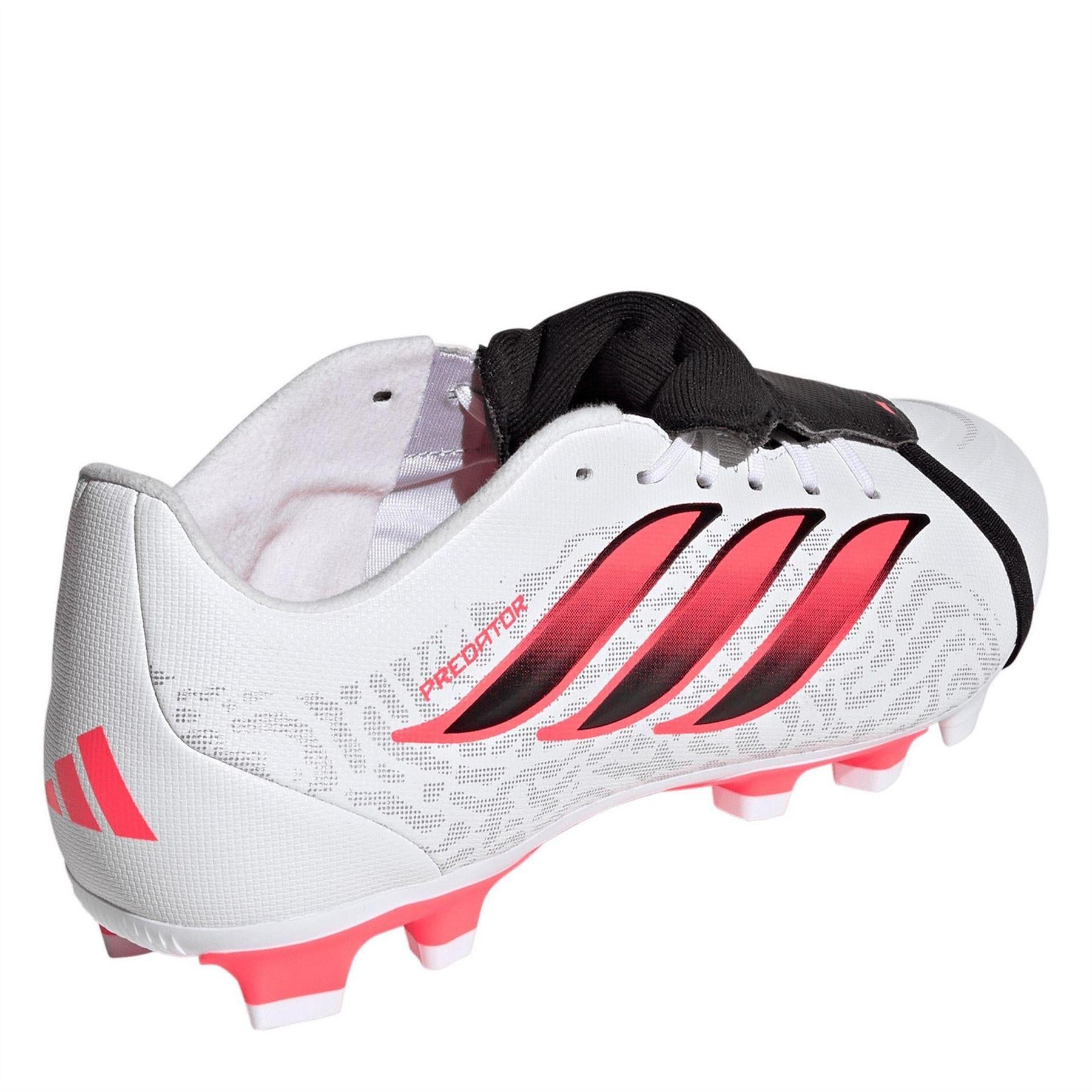 White-Coral - Pack Shot - Adidas Mens Predator Firm Ground Football Boots